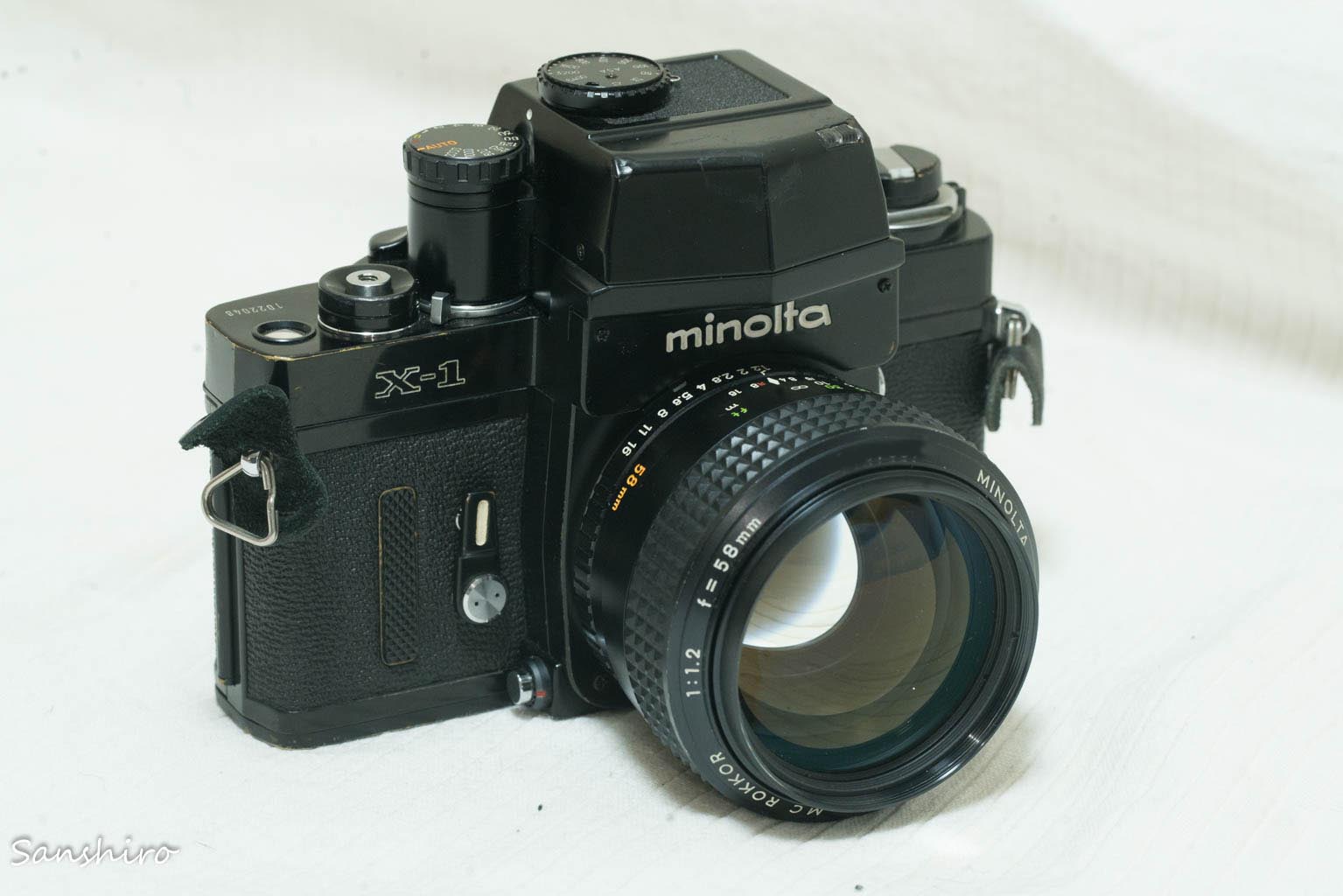 MINOLTA X-1 × MC ROKKOR 58mm F1.2